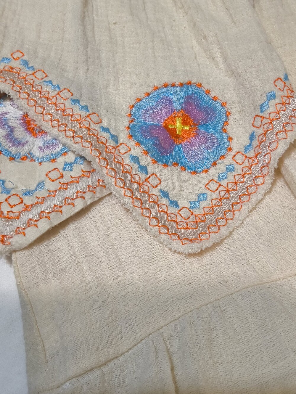 Embroidered Fringe Tunic Boho Festival Western L Cochella - Picture 8 of 12